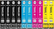 NEW CHIP  10 Cartucce 604XL