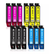 NEW CHIP  12 Cartucce 604XL